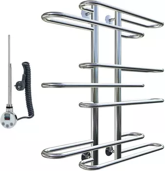 Полотенцесушитель электрический Тругор Логика эл ТЭН ЛЦ9 80x60 Логика/элТЭН8060