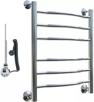 Полотенцесушитель электрический Тругор Лотос эл ТЭН 2 ЛЦ28 60x50 Лотос2/элТЭН6050