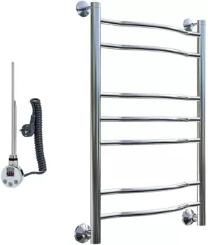 Полотенцесушитель электрический Тругор Лотос эл ТЭН 3 ЛЦ28 80x50 Лотос3/элТЭН8050