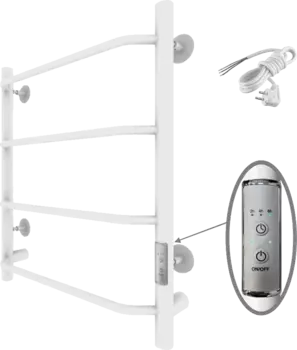 Полотенцесушитель электрический Тругор Пэк сп 6 60х50 с выключателем, белый Пэксп6/6050белыйВГП