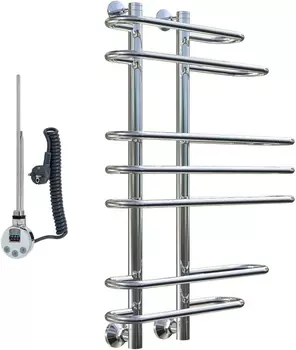 Полотенцесушитель электрический Тругор Парус эл ТЭН ЛЦ7нов 80x60 Парус/элТЭН8060