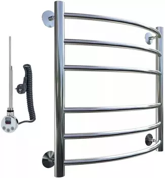 Полотенцесушитель электрический Тругор Приоритет эл ТЭН 2 ЛЦ2 60x40 Приоритет2/элТЭН6040