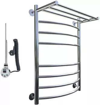 Полотенцесушитель электрический Тругор Приоритет эл ТЭН 2 П ЛЦ2 80x40 Приоритет2/элТЭН8040П