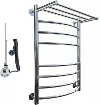 Полотенцесушитель электрический Тругор Приоритет эл ТЭН 2 П ЛЦ2 80x50 Приоритет2/элТЭН8050П