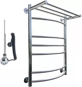 Полотенцесушитель электрический Тругор Приоритет эл ТЭН 3 П ЛЦ2 80x60 Приоритет3/элТЭН8060П