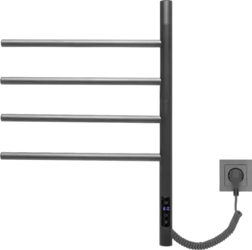 Полотенцесушитель электрический Vincea VTD-1S1CGE графит