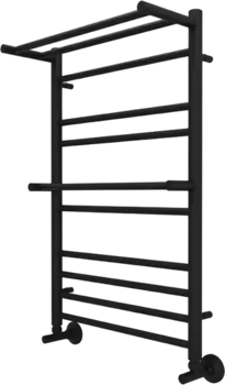 Полотенцесушитель водяной Акватек Альфа П10 50x80 черный муар AQ RRP1080BL