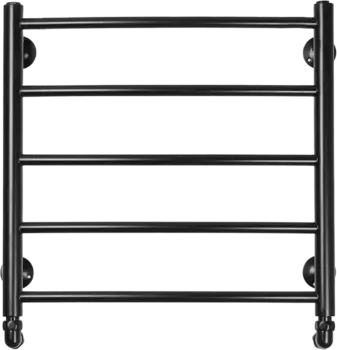 Полотенцесушитель водяной Domoterm Калипсо П5 50x50 ЧРН, черный матовый Калипсо П5 500x500 ЧРН