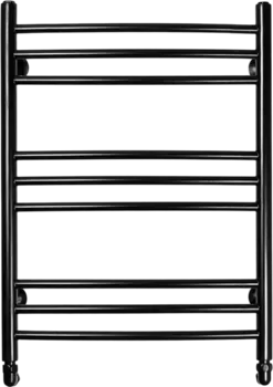Полотенцесушитель водяной Domoterm Калипсо П9 50x70 ЧРН, черный матовый Калипсо П9 500x700 ЧРН
