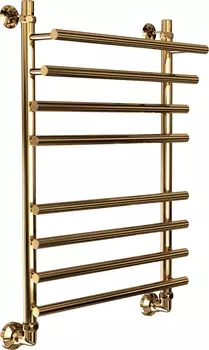 Полотенцесушитель водяной Двин F primo 80/50 1 - 3/4 - 1/2 золотой хром 4627086004881