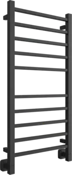 Полотенцесушитель водяной Двин L plaza 100/50 К8 черный матовый хром 4657812413946