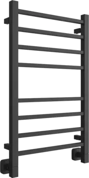 Полотенцесушитель водяной Двин L plaza 80/50 К8 чёрный матовый хром 4657812413700