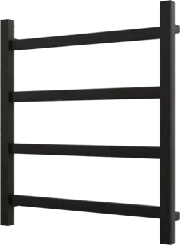 Полотенцесушитель водяной Grota Soffi 60x53, RAL9005 черный матовый Soffi 530x600 N RAL9005