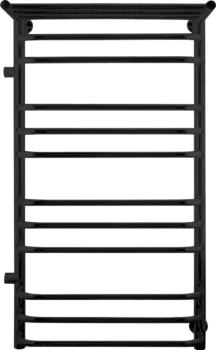 Полотенцесушитель водяной Indigo Brace LBCW100-50PBRL-б/п-60 с полкой, черный муар