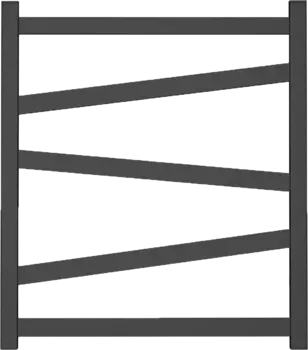 Полотенцесушитель водяной Point Феникс П5 PN15156B 50х60, черный