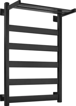 Полотенцесушитель водяной Secado Комано 1 СП 80x50, черный матовый 4603777474911