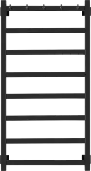 Полотенцесушитель водяной Secado Корсико 1 К 100x50, черный матовый Корсико 1 К 100/50, водяной, ЧЕРНЫЙ МАТОВЫЙ