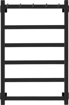 Полотенцесушитель водяной Secado Корсико 1 К 80x50, черный матовый Корсико 1 К 80/50, водяной, ЧЕРНЫЙ МАТОВЫЙ