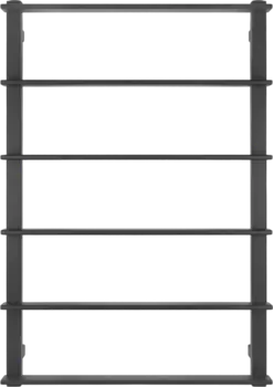 Полотенцесушитель водяной Secado Лорето 80х50, черный матовый 4673739219003