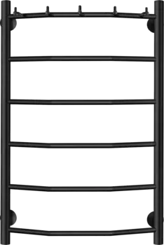 Полотенцесушитель водяной Secado Милан 1 К 80х50, черный матовый Милан 1 К 80/50, водяной, ЧЕРНЫЙ МАТОВЫЙ