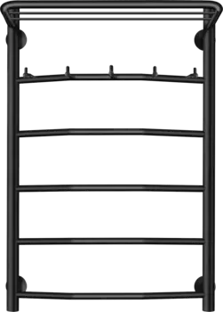 Полотенцесушитель водяной Secado Милан 1 КСП 80х50, черный матовый Милан 1 КСП 80/50, водяной, ЧЕРНЫЙ МАТОВЫЙ
