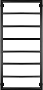 Полотенцесушитель водяной Secado Парма 2 100x50, черный матовый Парма 2 100/50, водяной, ЧЕРНЫЙ МАТОВЫЙ