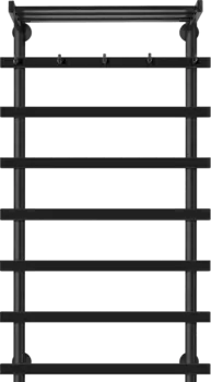 Полотенцесушитель водяной Secado Понтида 1 КСП 100х50, черный матовый Понтида 1 КСП 100/50/60, водяной, ЧЕРНЫЙ МАТОВЫЙ