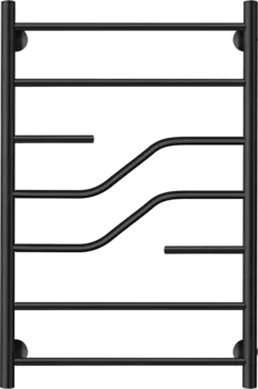 Полотенцесушитель водяной Secado Риволи 80х50, черный матовый Риволи 80/50, водяной, ЧЕРНЫЙ МАТОВЫЙ