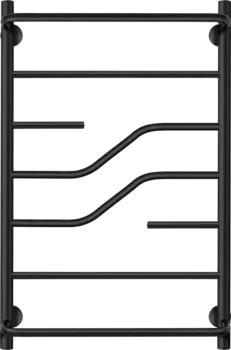 Полотенцесушитель водяной Secado Риволи СП 80х50, черный матовый Риволи СП 80/50, водяной, ЧЕРНЫЙ МАТОВЫЙ
