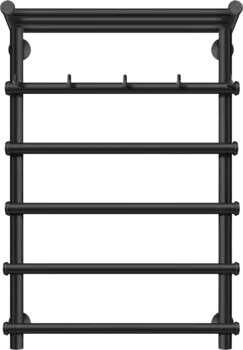 Полотенцесушитель водяной Secado Турин 1 КСП 80х50, черный матовый Турин 1 КСП 80/50, водяной, ЧЕРНЫЙ МАТОВЫЙ