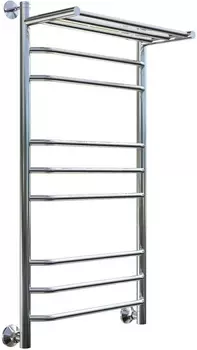 Полотенцесушитель водяной Тругор Браво НП 3 П ЛЦ4 100x60, с полкой Браво3/нп10060П