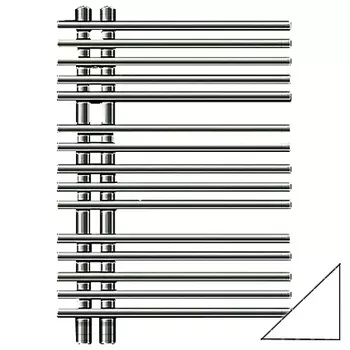 Полотенцесушитель водяной Zehnder Yucca Star белый YAS-070-050