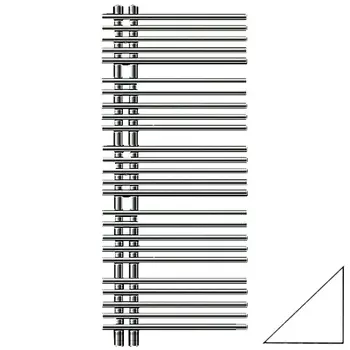 Полотенцесушитель водяной Zehnder Yucca Star белый YAS-120-050