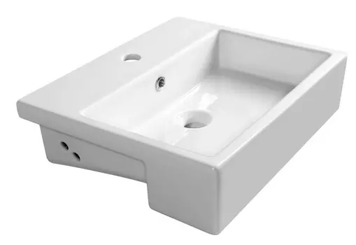 Полувстраиваемая раковина ISVEA Purita 10PL52050SV 50х42 белая