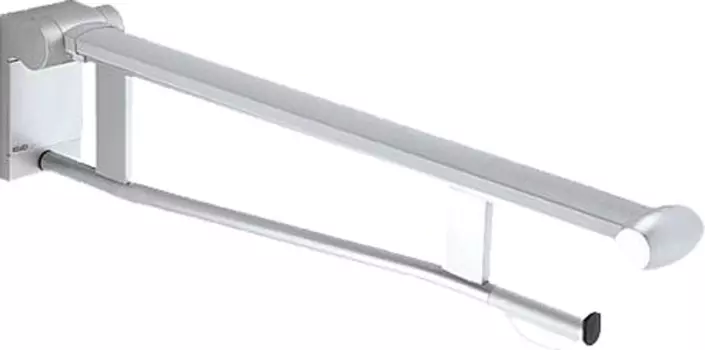 Поручень Keuco Plan Care 34903010738 70 см, для туалета, хром/светло-серый