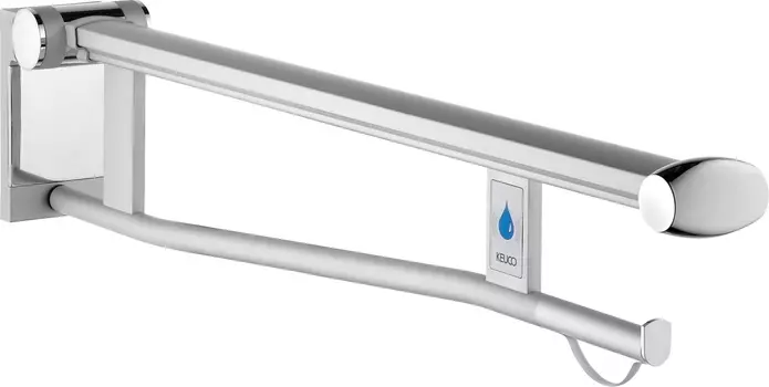 Поручень Keuco Plan Care 34903011837 85 см, для туалета, хром/темно-серый