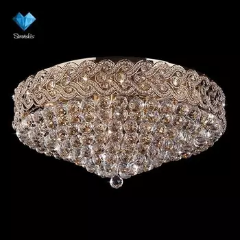 Потолочная люстра Eurosvet 3296/16 золото/прозрачный хрусталь Strotskis