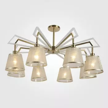 Потолочная люстра Eurosvet Alicante 60082/8 золотая бронза