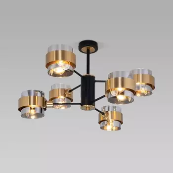 Потолочная люстра Eurosvet Arcada 70127/6 черный/дымчатый