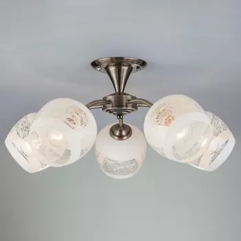 Потолочная люстра Eurosvet Cheryl 30118/5 античная бронза