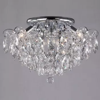 Потолочная люстра Eurosvet Crystal 10081/6 хром/прозрачный хрусталь Strotskis