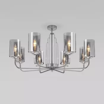 Потолочная люстра Eurosvet Defi 60138/8 сатин-никель