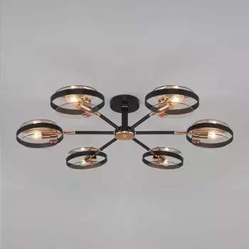 Потолочная люстра Eurosvet Gallo 70121/6 черный