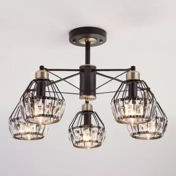 Потолочная люстра Eurosvet Lord 70075/5 черный