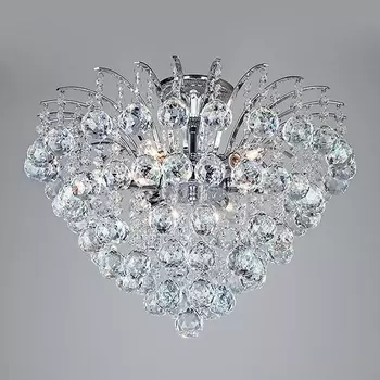 Потолочная люстра Eurosvet Ostiniya 3299/6 хром/прозрачный хрусталь Strotskis