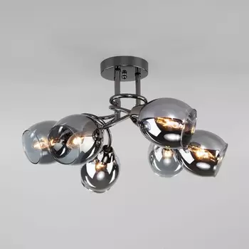 Потолочная люстра Eurosvet Roselyn 30171/6 черный жемчуг