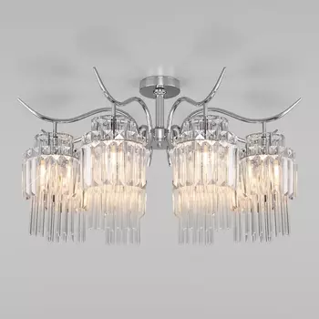 Потолочная люстра Eurosvet Sevilia 10119/8 хром/прозрачный хрусталь Strotskis