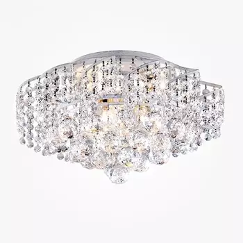 Потолочная люстра Eurosvet Шарм 16017/6 белый с серебром Strotskis