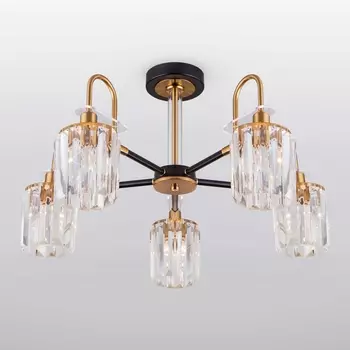 Потолочная люстра Eurosvet Tenia 70090/5 черный