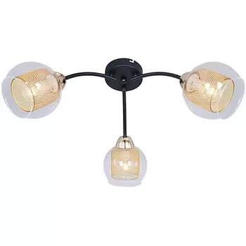 Потолочная люстра Illumico IL7163-3CIN-79 BK GD